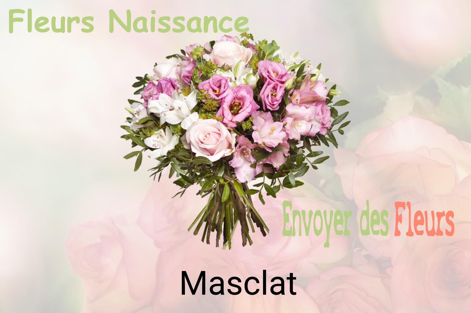 Bouquet de fleurs de naissance livré à Masclat